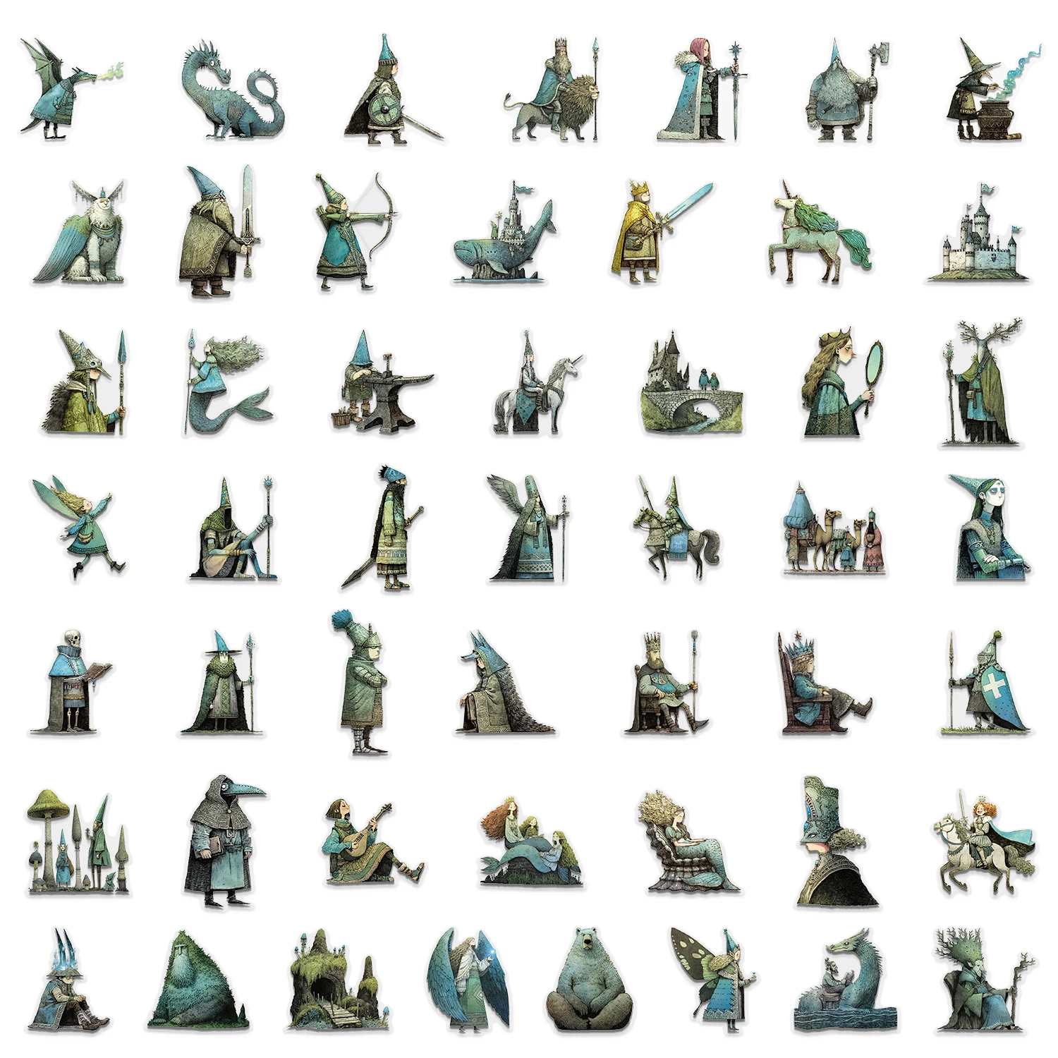 50 قطعة من ملصقات Fairy Tale Magic World Fun DIY جراب هاتف للكمبيوتر المحمول وكوب الماء وملصقات ألعاب الكمبيوتر #5