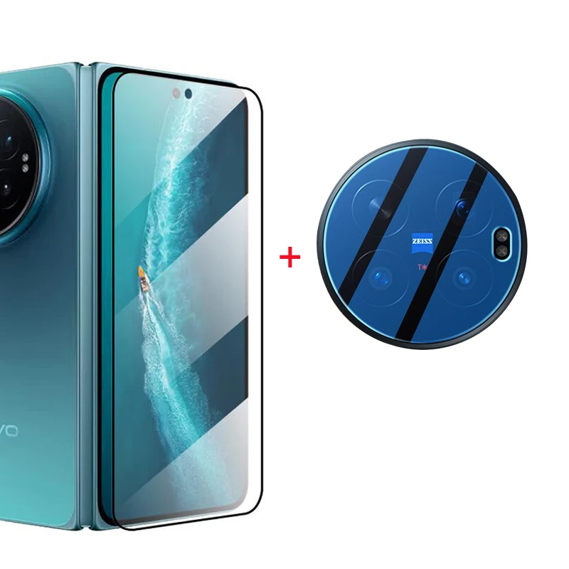 Für Vivo X Fold 6 Displayschutzfolie Für Vivo X Fold6 Kameralinsen-Schutzfolien Vollständige Abdeckung aus gehärtetem Glas Für VIVO X FOLD6