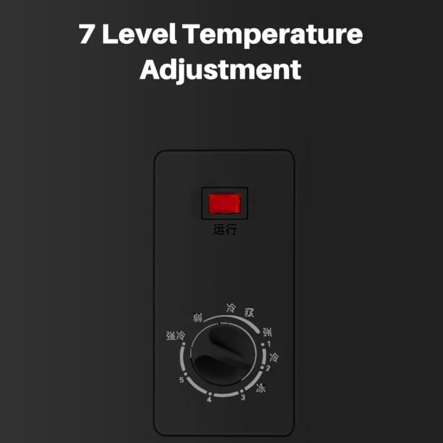 عام 4.5 مكعب. قدم. فريزر الصدر العلوي الباب المعدني قائم بذاته مع سلة قابلة للإزالة للمنزل والمطبخ والمكتب باللون الأسود 4.5Cu.ft #5
