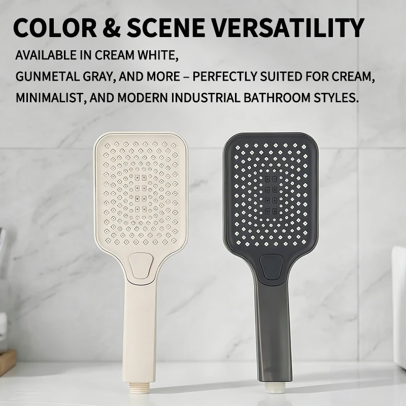 Super Boost Handheld Shower Head with 3 Spray Modes Extra Large Rainfall Strong Gentle Water Flow for Bathroom Home Shower Use