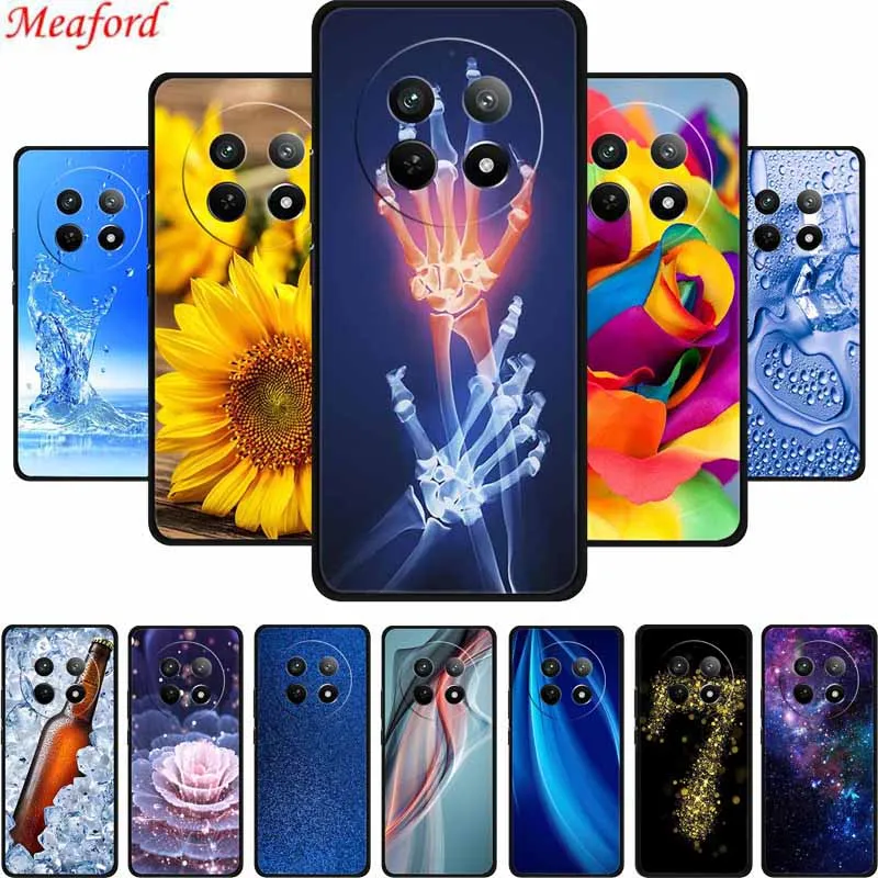 For Realme 13 5G Phone Case Fashion Photos Black Silicone Soft Back Cover Case For Realme 13 Plus Case 13Plus 6.67\