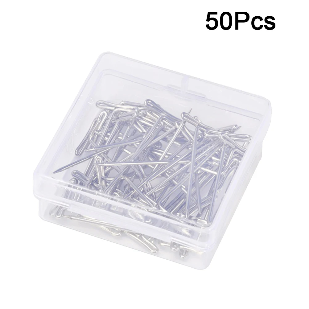 

50pcs Stainless Steel T-Pins 38mm for Wigs Modeling Knitting Accessories Wedding Hair Styling Tools Durability Corrosion