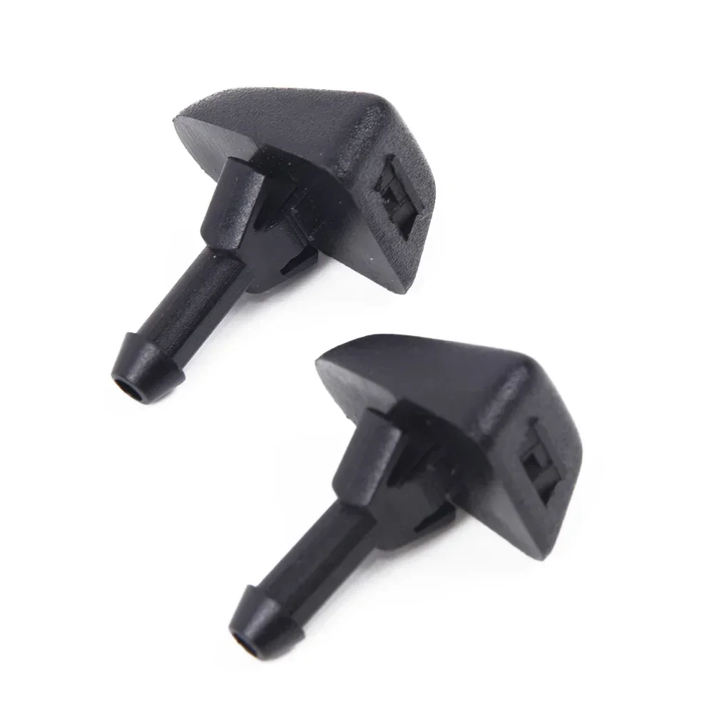 2pcs/set Windshield Washer Wiper Water Spray Nozzle Jet For Volvo S80 C70 XC90 30655605 Car Decoration Accessories Black