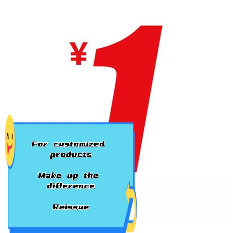 

For customized products Make up the difference Reissue