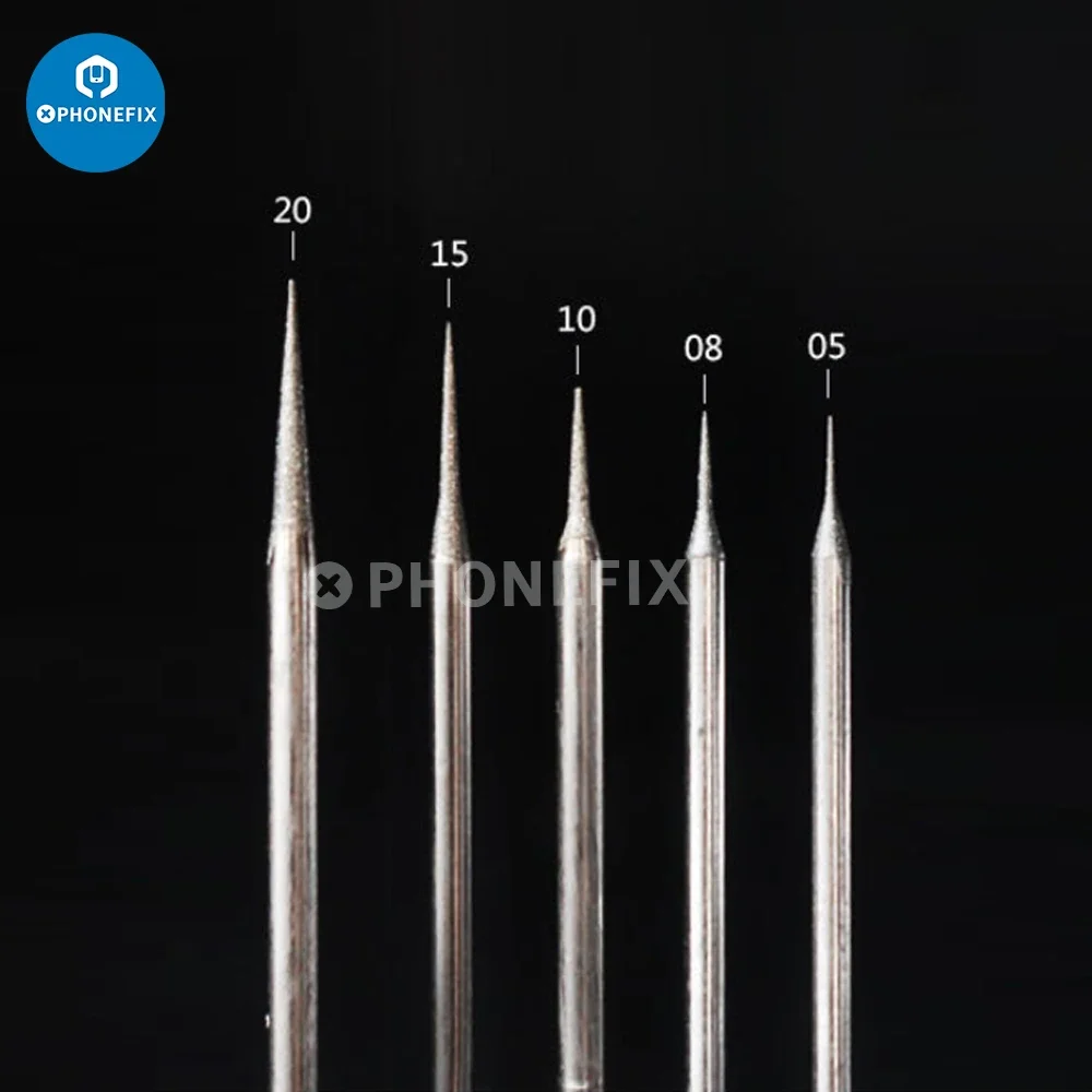 電動研磨ペン交換ヘッド 2.35 ミリメートル研削ドリルヒント Qianli SG02 MaAnt D1 D2 メカニック IRX5 X6 電話修理ツール