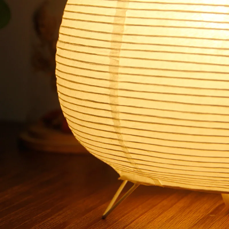 Japanese Designer Tripod Rice Paper Table Lamps Living Room Sofa Bedroom Bedside Study Akari Noguchi Yong Atmosphere Desk Lights