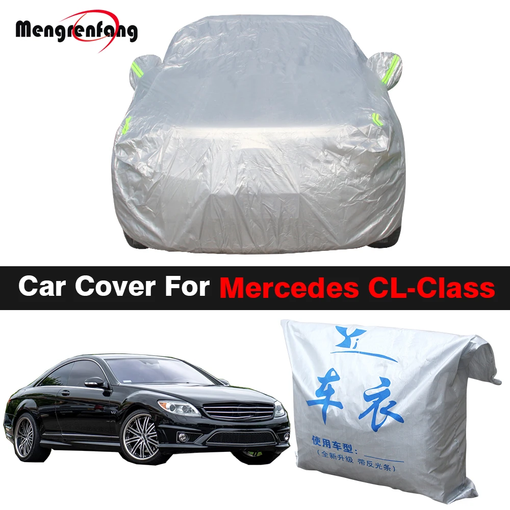 

Full Car Cover Auto Anti-UV Sun Shade Snow Rain Protect Cover For Mercedes Benz CL200 CL230 CL500 CL550 CL600 CL63 CL65 CL55 AMG