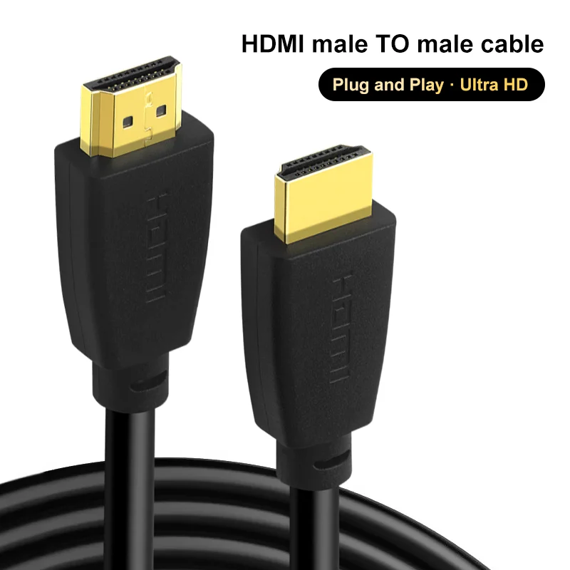 Kabel HDMI 2.0 4K 60Hz Ultra High Speed 1080p HDR HDPC 3D 18 Gbps do laptopów i monitorów PS5 PS4 Xbox One &More