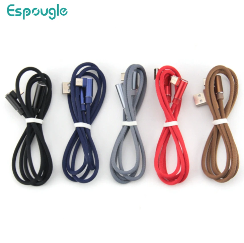 

100pcs 90 Degree Micro/8Pin/Type C USB Fast Charging Cable Charge for iPhone Samsung Xiaomi Android Phone Charger Data Cord