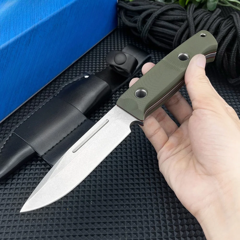 

Durable D2 Steel Blade, Camping Survival Rescue Portabl Fixed Blade Knife, G10 Handle, Multi-purpose Outdoor Exploration Tools