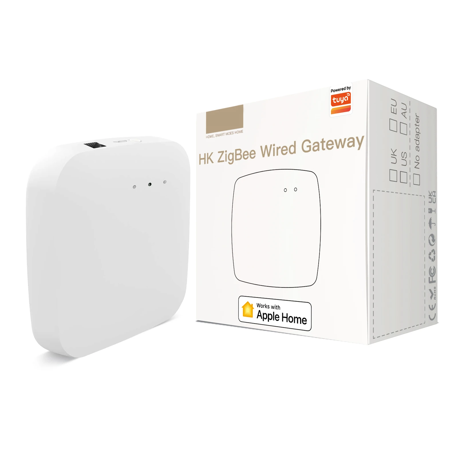 Tuya ZigBee Smart Home Wired Gateway APP Timing Wired Host HomeKit Smart Gateway with USB Wire