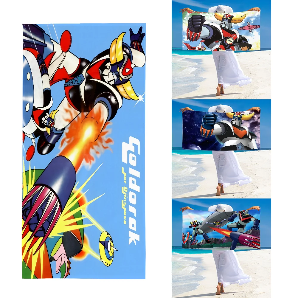 UFO ROBO GRENDIZER GOLDORAK Towel Ultra Soft Absorbant Quickdry Large Beach Towels Personalized Gym Sport Bath Towels