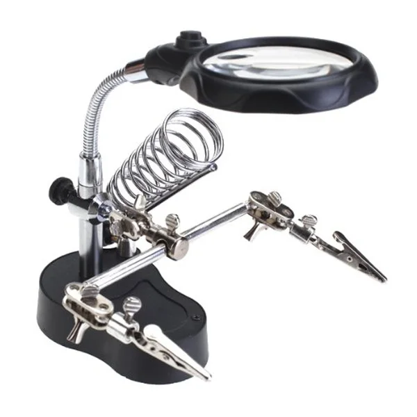 

Magnifier 3.5X 12X With Light For Soldering Electronics Magnifier Glass With Light Repair Making Adjustable Stand