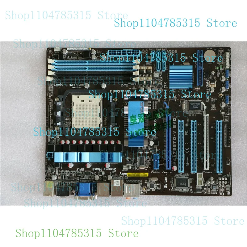 

90% новая материнская плата для ASUS M4A785TD-V EVO, разъем AM3 DDR3 AMD 785G, 100% протестировано, нормально