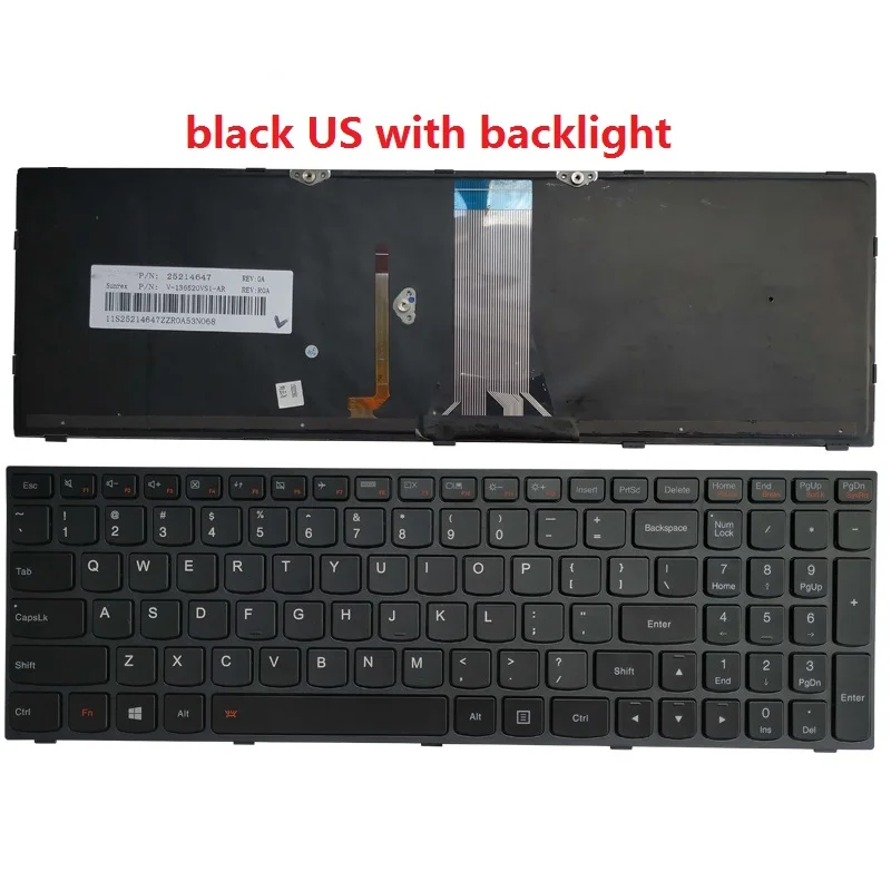 NEW US laptop keyboard FOR LENOVO E50-70 E50-80 E51-80 B51 B51-30 B51-35 B51-80 B71 B71-80 G51 Flex 2-15 Flex 2-15D