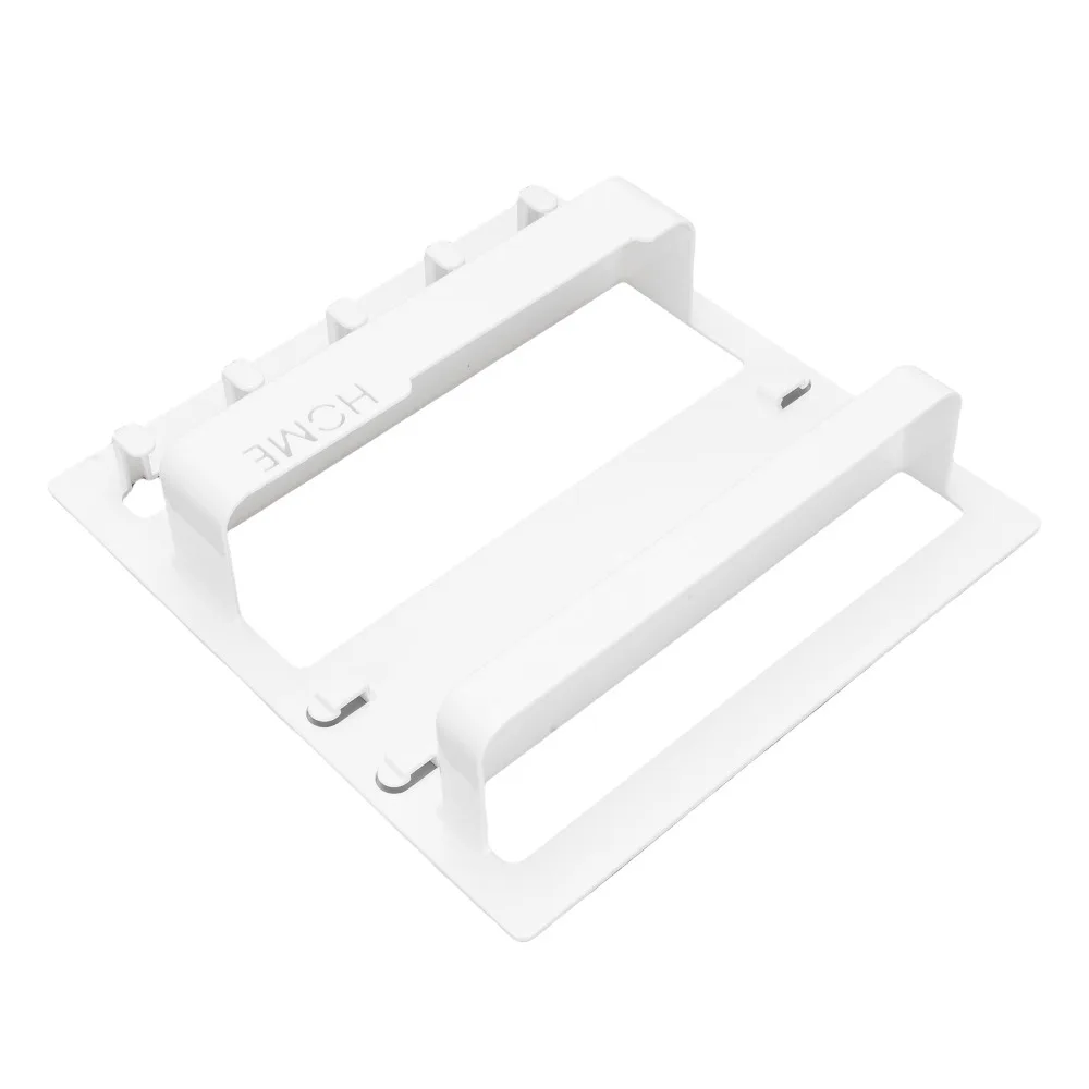 Self Stick Wall Mount Shelf Plastic With Hooks Wall Organizer Shelf With Cable Clips 9.5x9.1in Adhesive Shelf Organizer