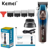 Kemei Professional Barber Hair Clippers 10000RPM Cordless Electric Hair Trimmer Hair Cutting Machine High Speed Magnetic Motor
