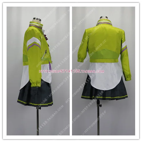 Eme jogo projeto sekai colorido palco hinomori shiho cosplay traje festa terno casaco camisa saias uniforme de halloween feito sob encomenda