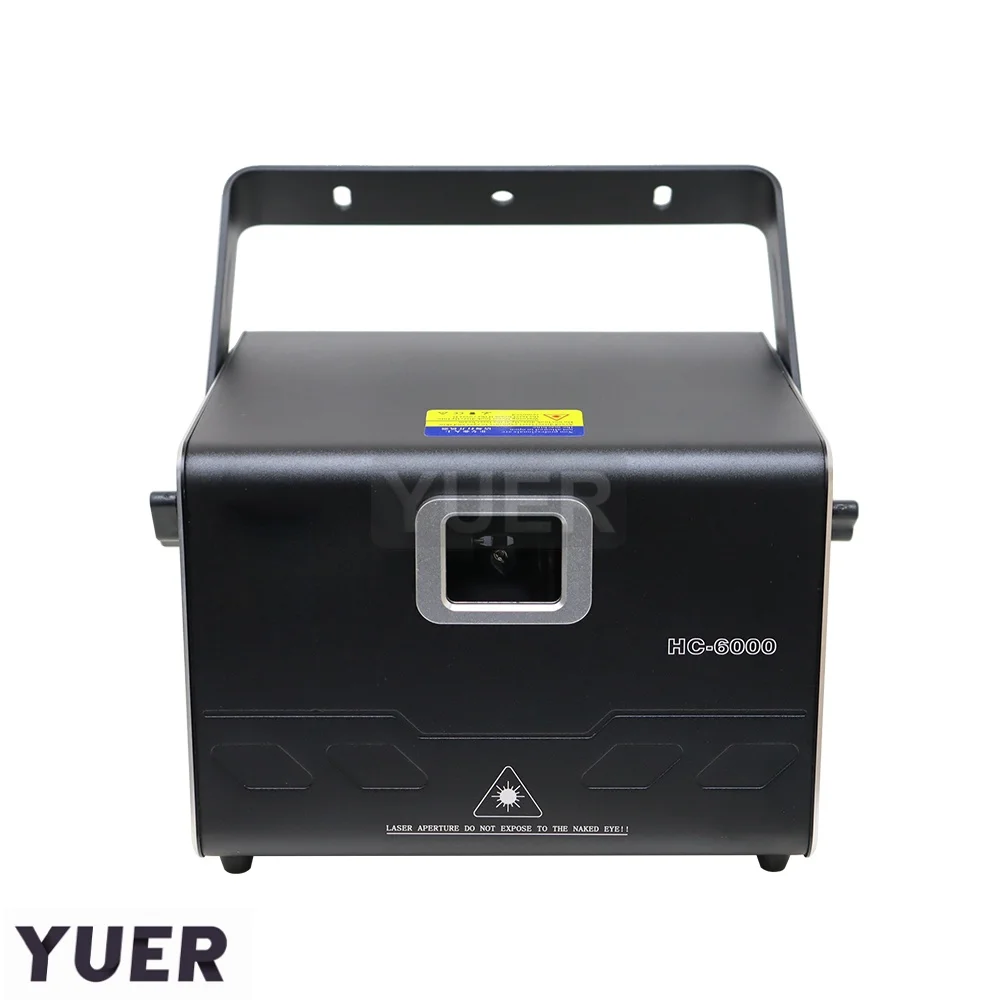 NEW Mold ILDA 6W RGB Laser Light Animation Beam Scanner Stage Laser Projector DJ Disco Bar Club Party Dance Wedding Effect Show