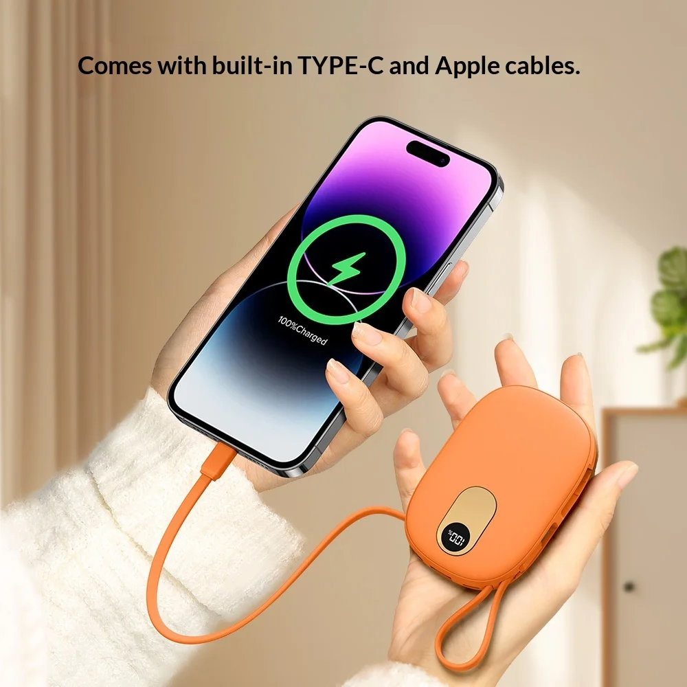Hand Warmer Power Bank 2-in-1 10000mAh Mini Portable Anti-defense view 4