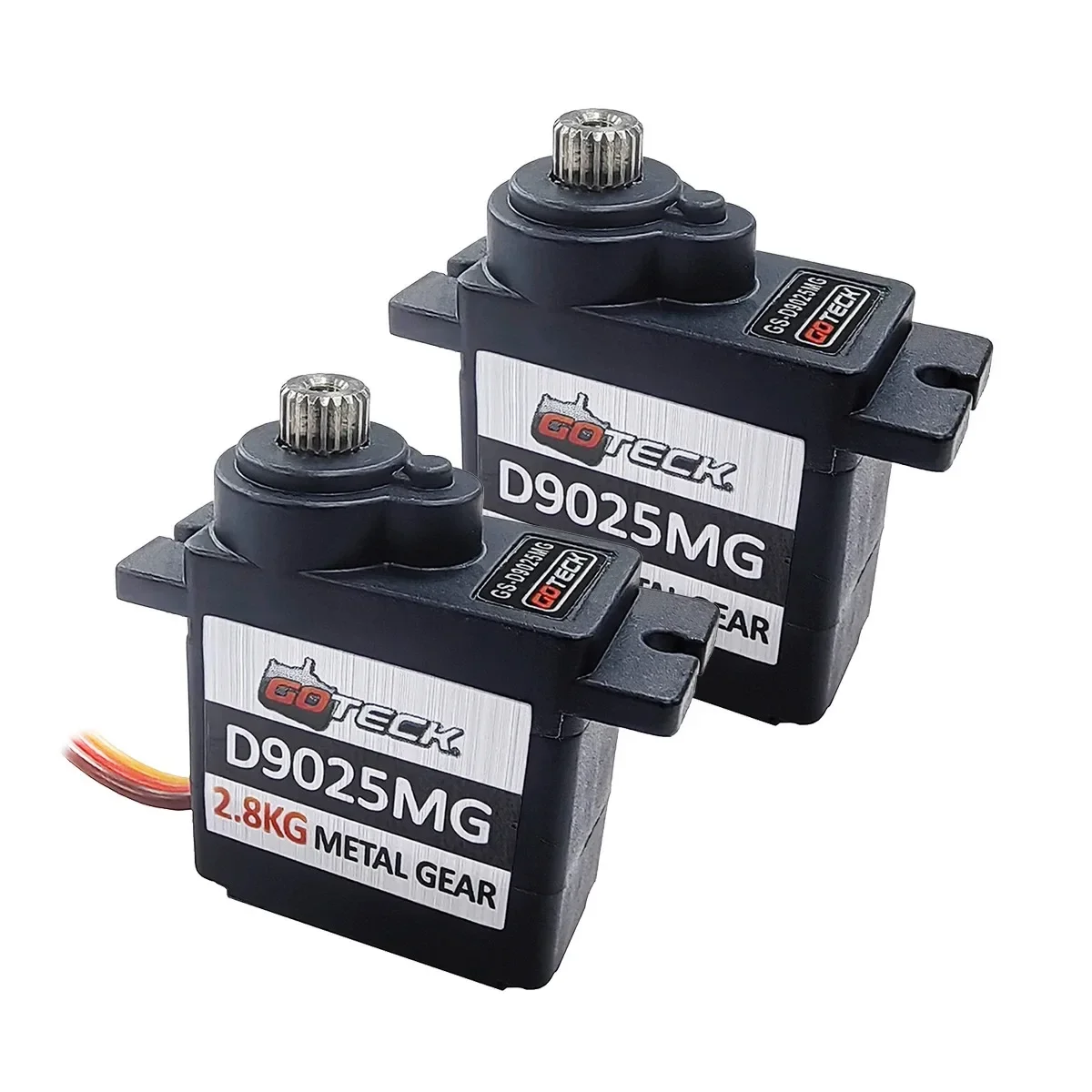 GOTECK 2 STKS D9025MG 9g Mini Servo Micro Full Metal Gear Digitale Servo Met Metalen Hoorn voor RC Auto Boot Vaste Vleugel Robot Speelgoed