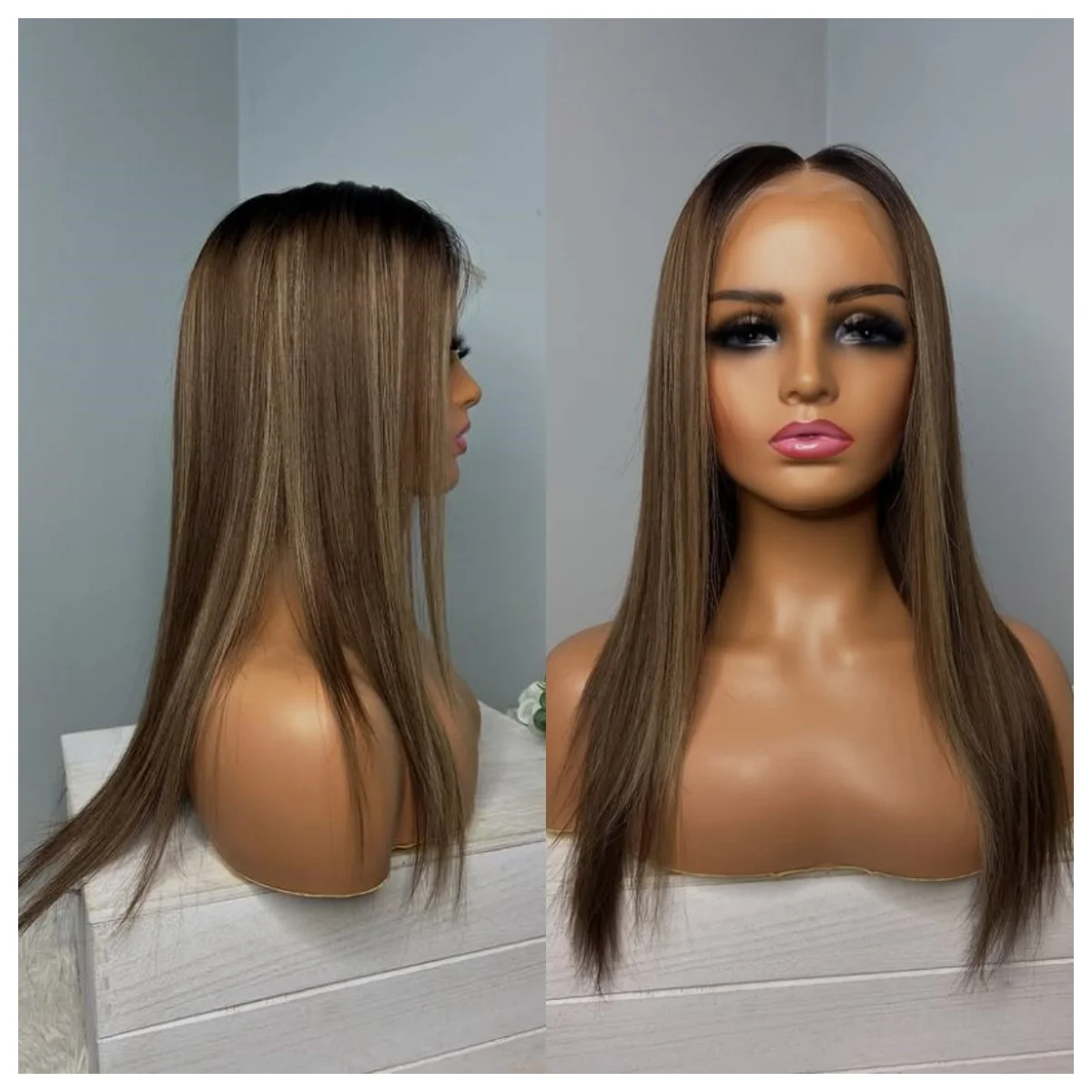 

Новый натуральный шелковистый прямой синтетический парик каштановый коричневый парик медовый коричневый имбирь парики высокого качества термостойкое волокно женские волосы