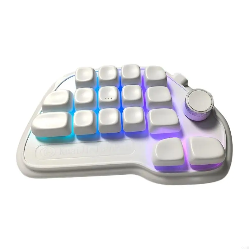 G6DD 17 Mechanical Numpad with Hot Swappable Design RGBs Backlit PBT Keycaps and VIA Programmable USB Connection for Laptop