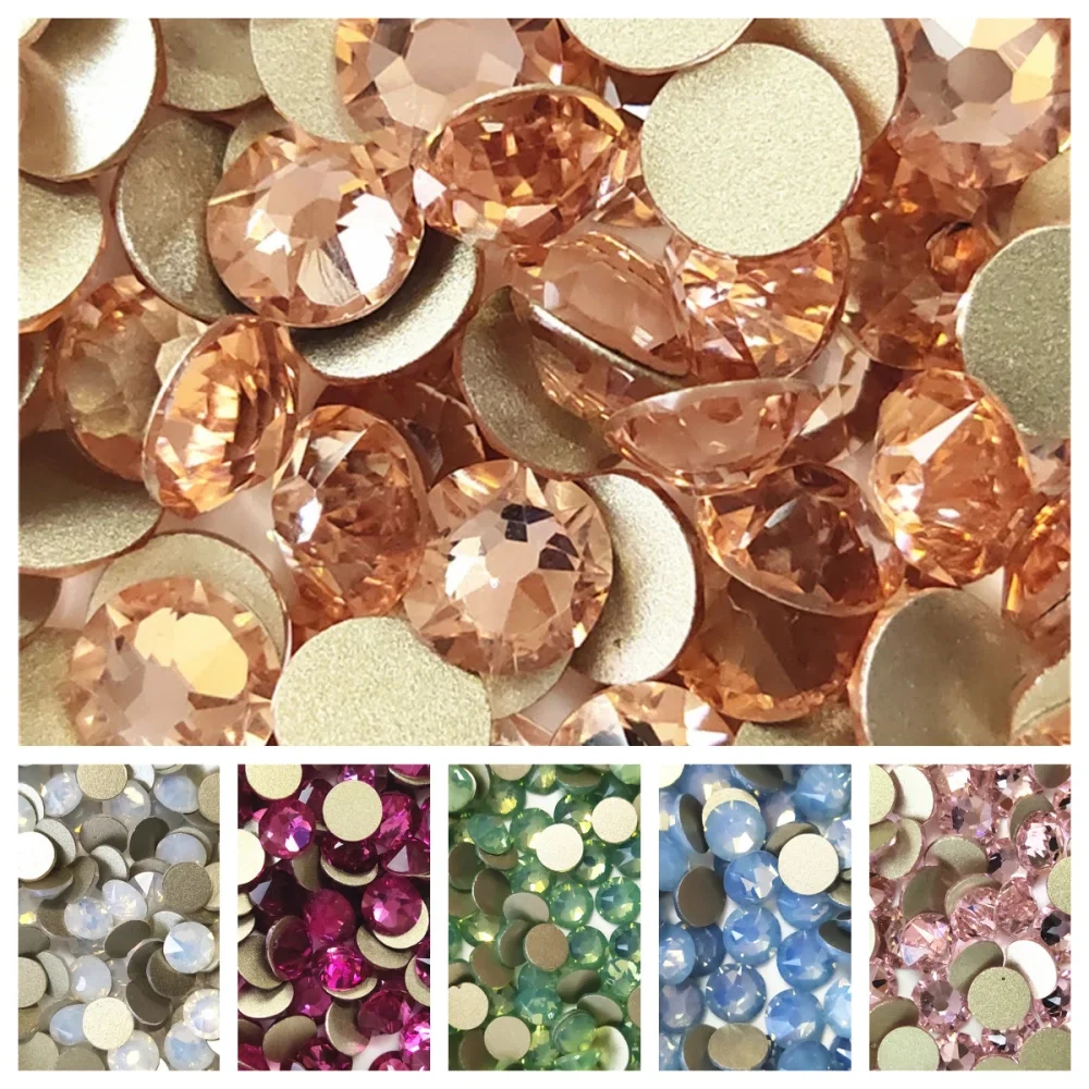 

ss16 ss20 ss30 8 Big + 8 Small 16 Cut Facets Flatback Non Hotfix Glue On Rhinestones Nail Art Strass Fabric Garment