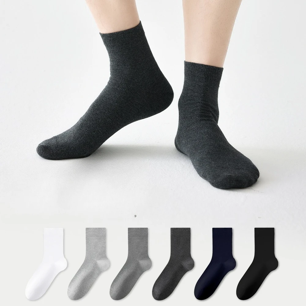 

96% Pure Cotton Socks Antibiosis Deodorant High Quality Men Socks Breathable Mesh Casual Summer Thin Business Sock