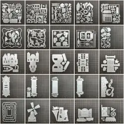 26 kinds Bag handle box house Metal Cutting Dies Stencils For DIY Scrapbooking Decorative Embossing Handcraft Die CutsTemplate