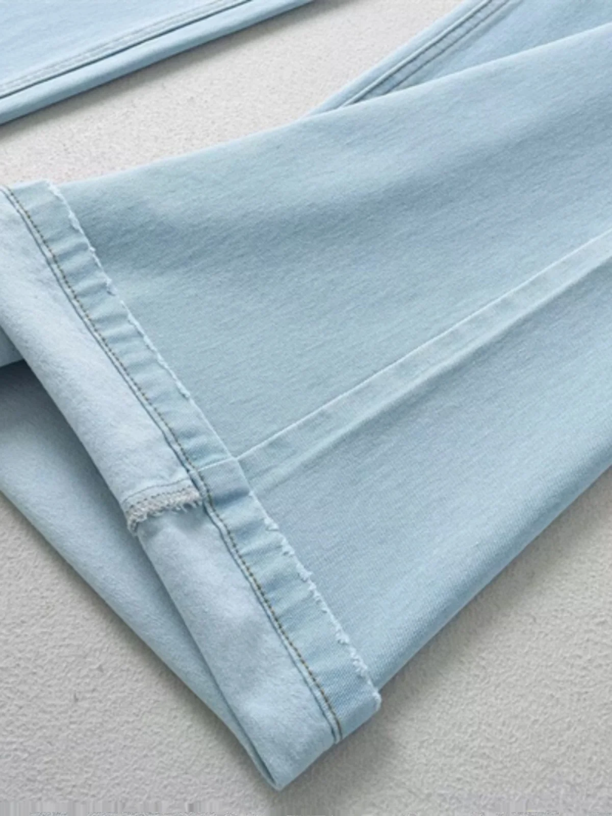 Damskie dżinsy z szerokimi nogawkami i obniżonym stanem, prosty krój, luźny krój, styl amerykański retro, długie spodnie z denimu.