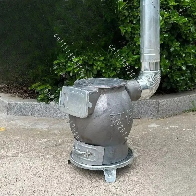 Thick Cast Iron Heating Stove, Multi Fuel Burner, Suitable for Wood Coal Indoor Outdoor Use