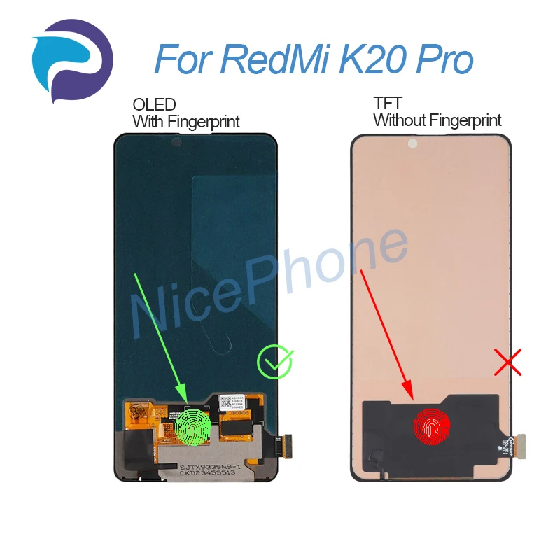 For RedMi K20 Pro LCD Display Touch Screen Digitizer Assembly Replacement 6.39