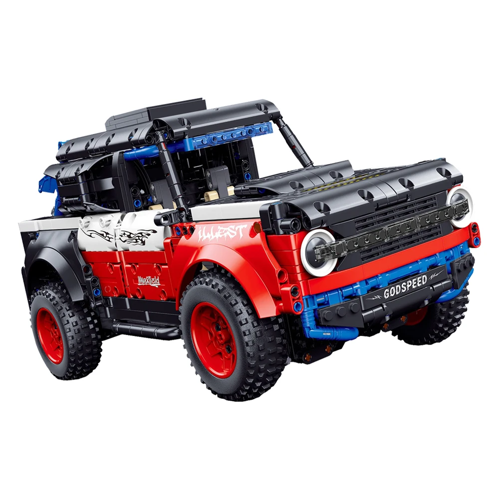 

В НАЛИЧИИ MOC Технический Bronco Внедорожники Строительные блоки Модель автомобиля Кирпичи Сборка игрушек для детей Подарочный набор на день рождения