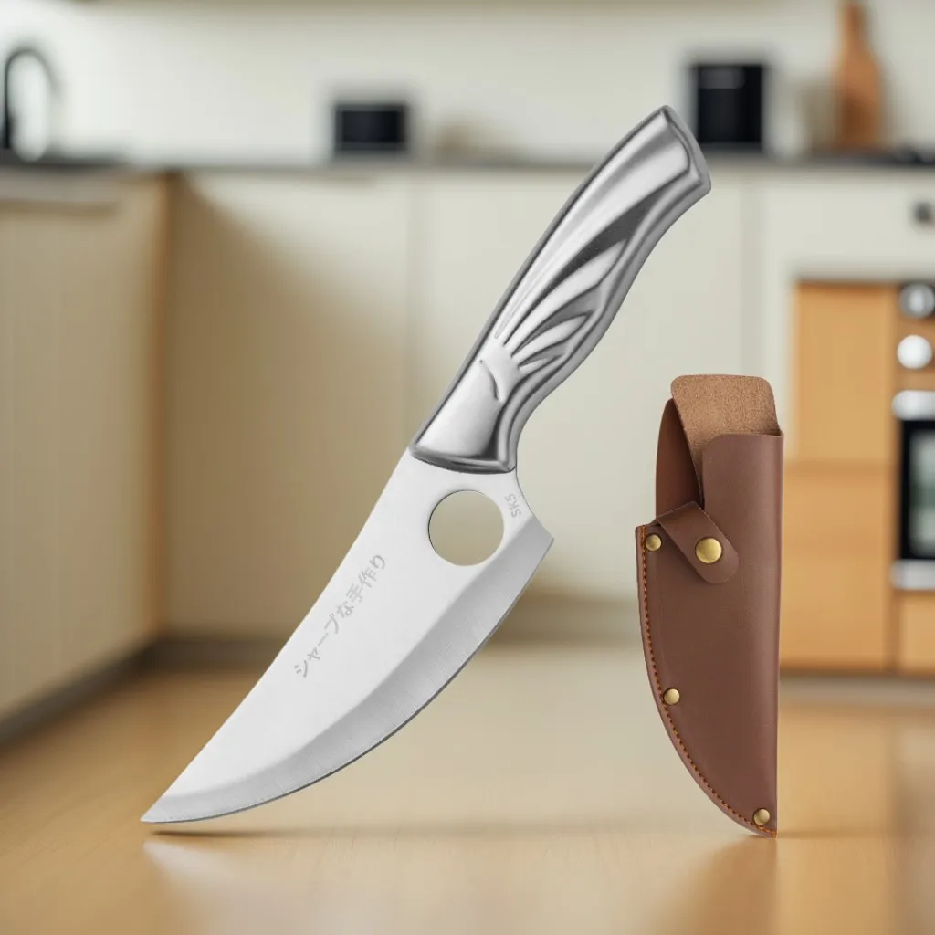 

Stainless Steel Kitchen Knife 5 Inch Damascus Style Knifes Butcher Knife for Kitchen Tools Utility Chef Knifes