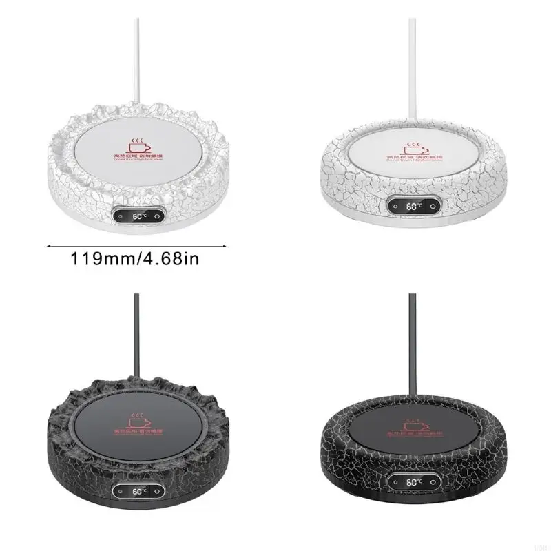 4 온도 모델 방수 난방 장치 사무실 액세서리가있는 U0DE 데스크 커피 히터 추운 날씨 뜨거운 음료