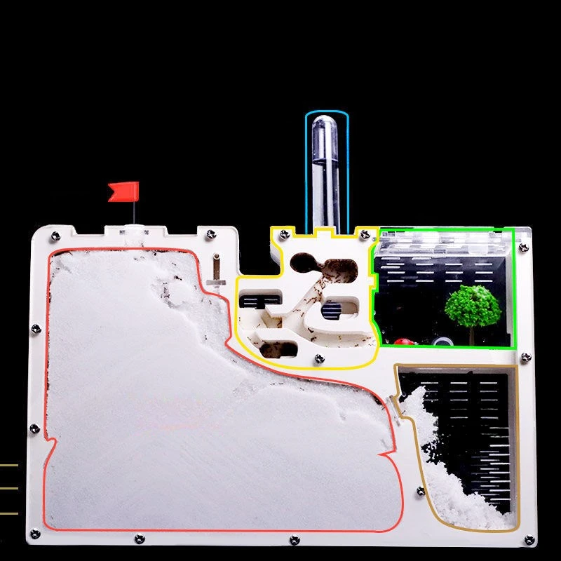 Castle Super Large  Ecological Box Kingdom vs. War House Workshop Nest Observation Send Ant Queen Ant Nest