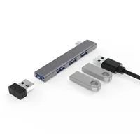 4 Port Multi USB Splitter OTG Adapter USB C HUB 3.0 Type C 3.1 for Xiaomi Lenovo Macbook Pro 13 15 Air Pro Computer Accessories