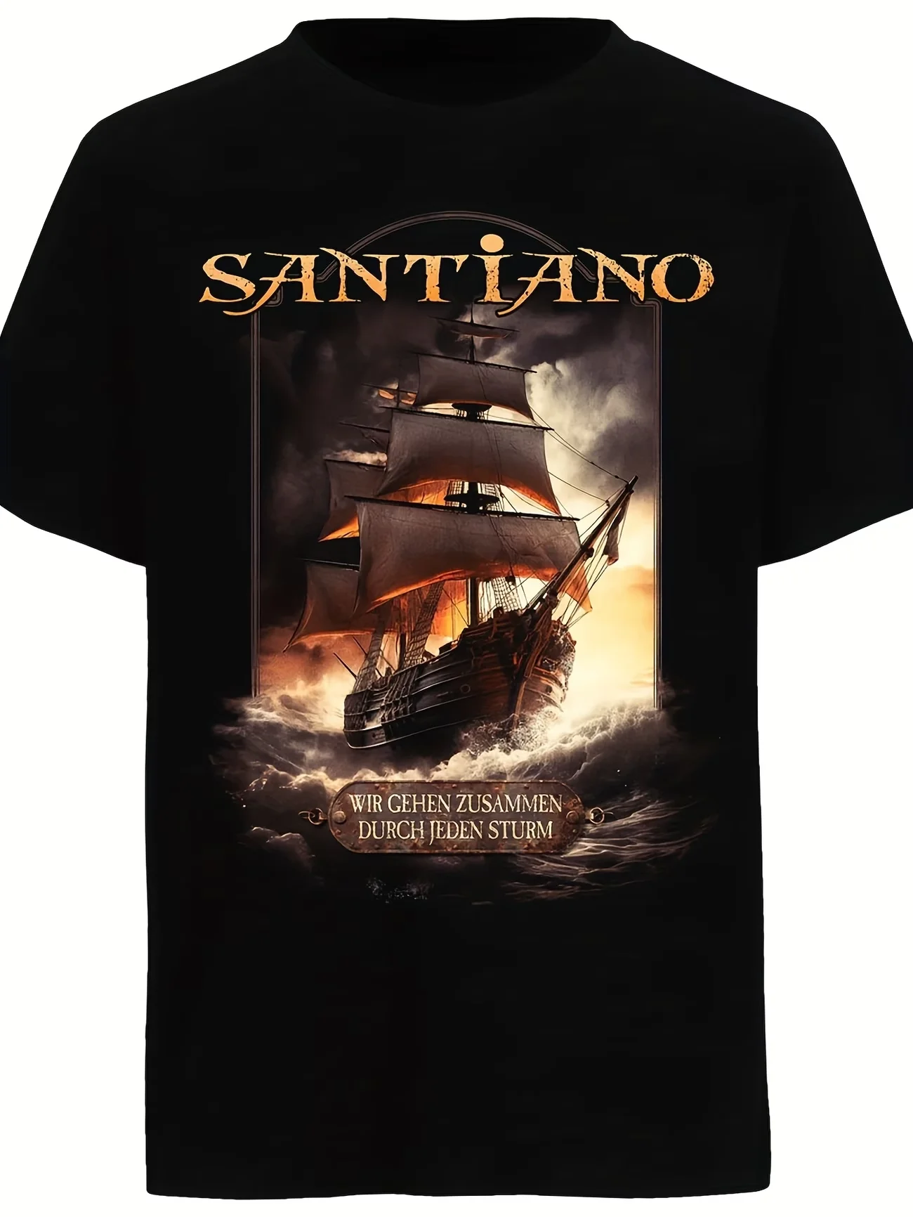 

Vintage Santiano Herren Graphic Tee T-Shirt Women Men Cotton Summer Streetwear Oversize Novelty Breathable comfortable top
