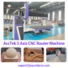 가구 만들기 AccTek 5 축 Cnc 라우터 4 축 1325 2030 3D Cnc 나무 조각 기계 조각 된 주방 캐비닛 도어 1