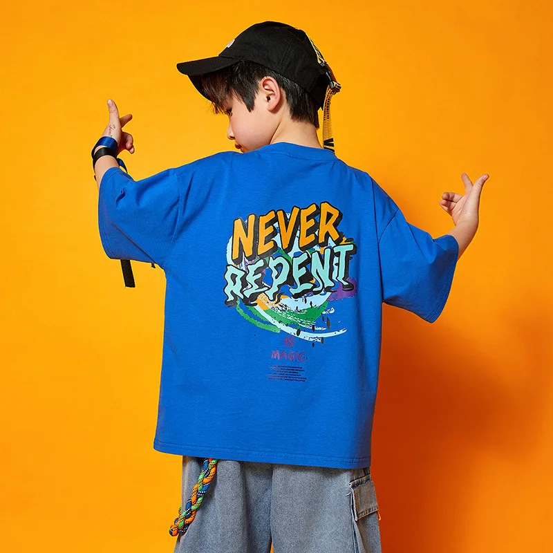 Abbigliamento da prestazione per bambini hip-hop abbigliamento per bambini alla moda abbigliamento da ballo jazz per ragazze moda da pista per bambini