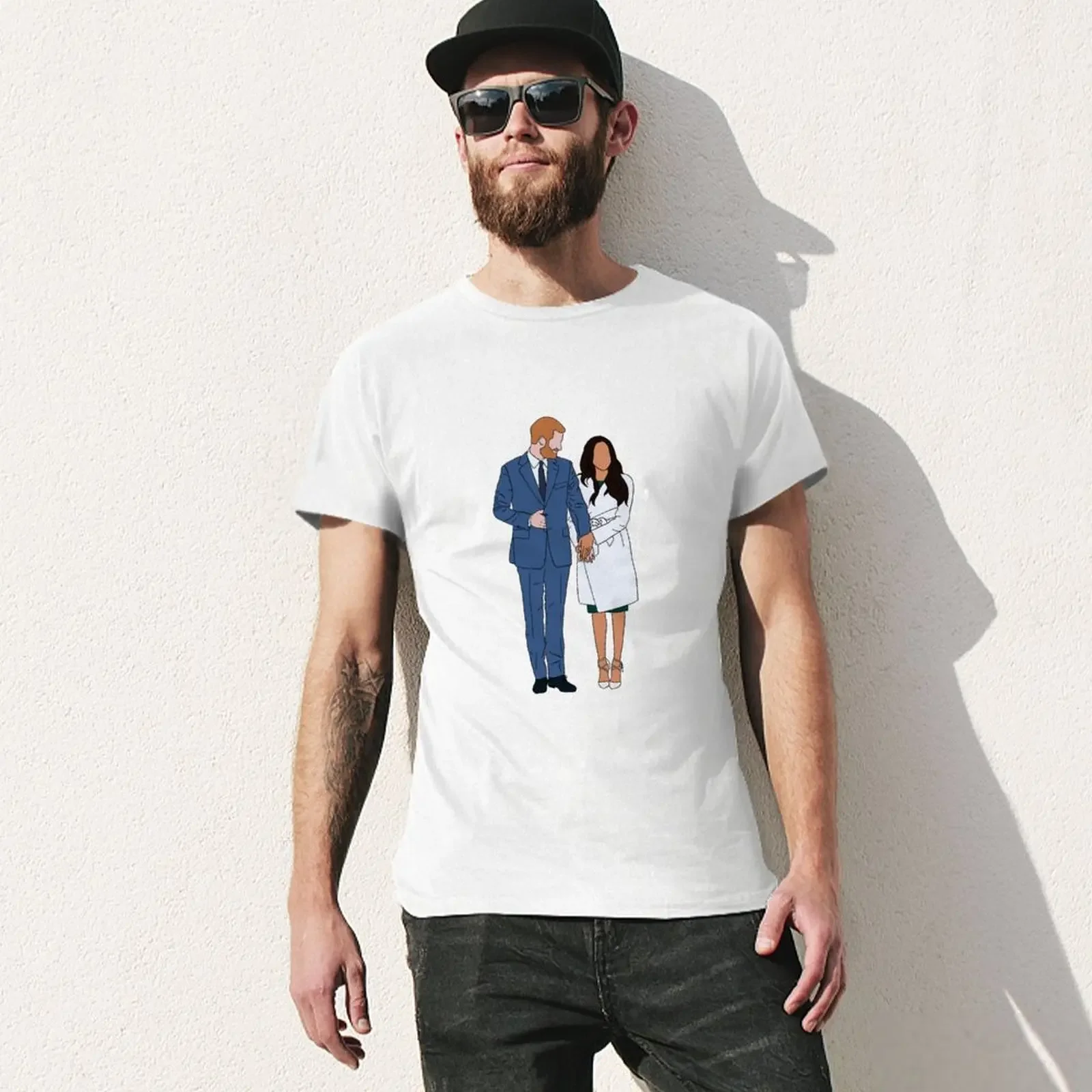 Royal Engagement-Camiseta de Harry & Meghan para hombre, camisa gráfica de diseñador para fanáticos del deporte