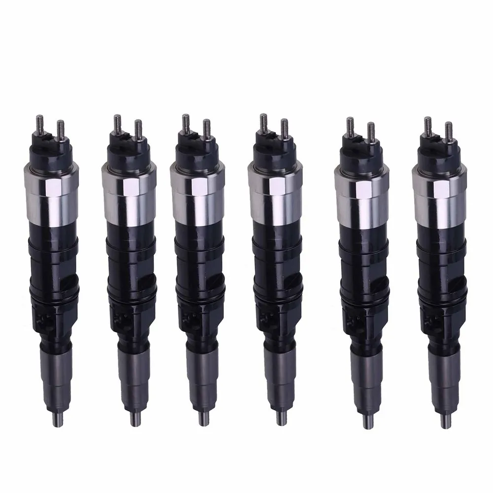 

6X Fuel Injector RE529118 RE524382 for John Deere 6068 4045 E210LC E240LC E300LC