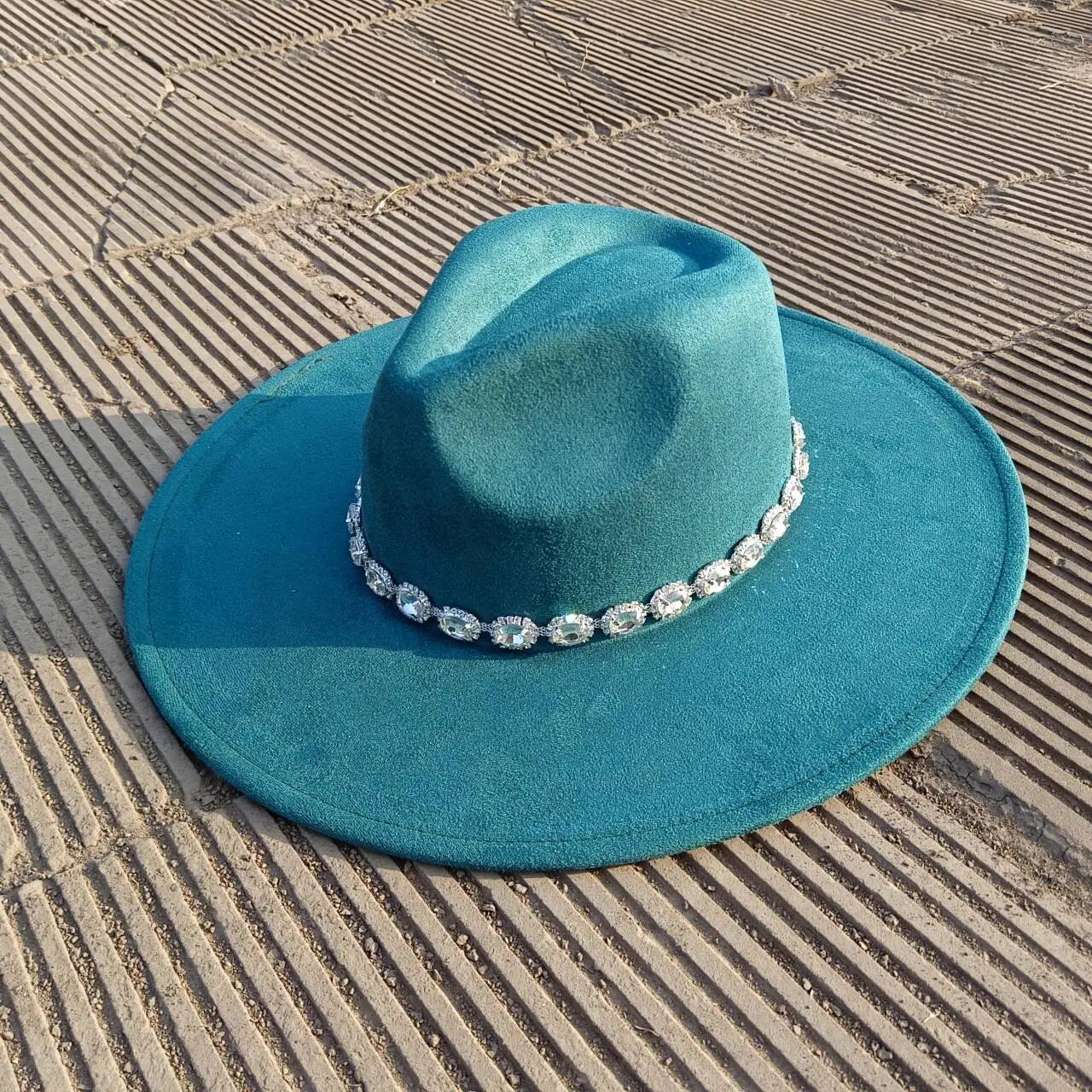 Süet Fedora çok renkli şeftali kalp üst 9.5cm ağız erkek ve kadın caz şapka kilise şapka sombrero mujer ллппеееенсаая