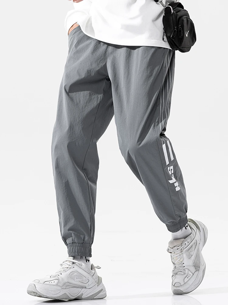 

Мужские повседневные свободные брюки прямого кроя, летние тонкие, в корейском стиле, модные, универсальные, молодежные, для кампуса и улицы