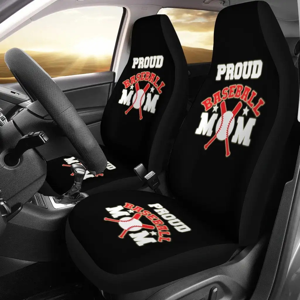 Proud Baseball Mom Seat Cover Car Seat Covers Set 2 Pc, Car Accessories Car Mats