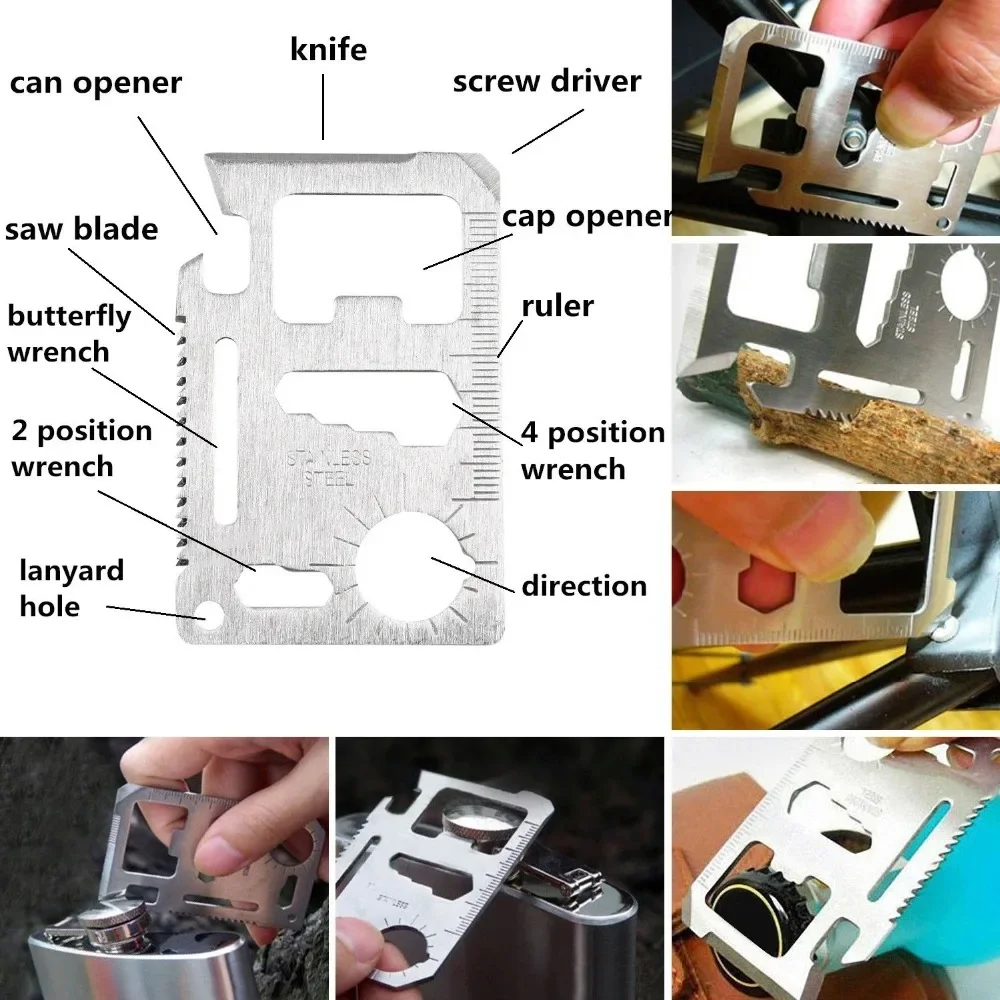 2024 neue Überlebens ausrüstung Notfall-Überlebens kit Outdoor-Camping-Tool Selbstverteidigung lager sos Ausrüstung für Outdoor-Tourismus-Tool