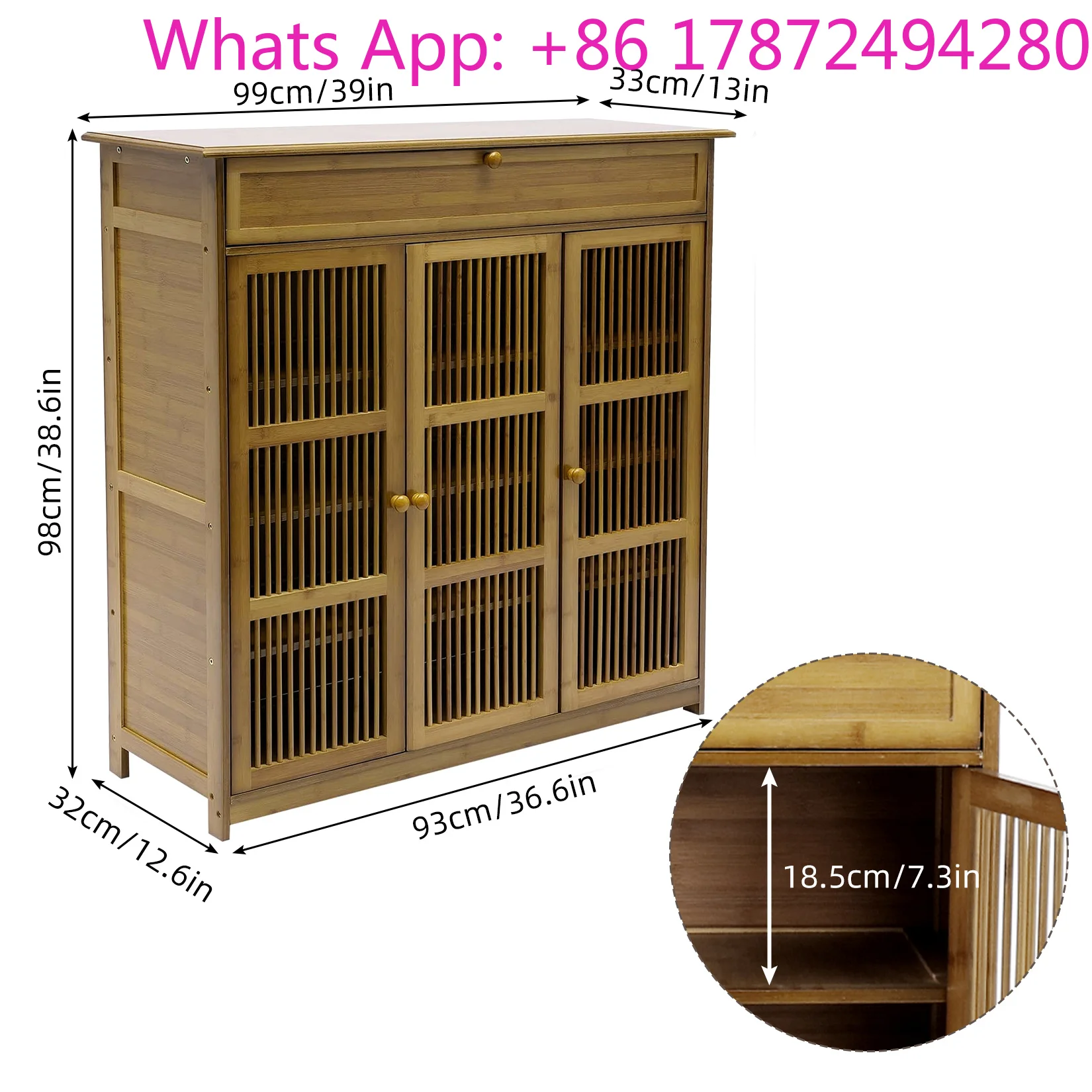 Shoe Cabinet with 3 Doors for Entryway, 4 Tier Shoe Storage Cabinet,Shoe Rack Storage Organiz for Closet