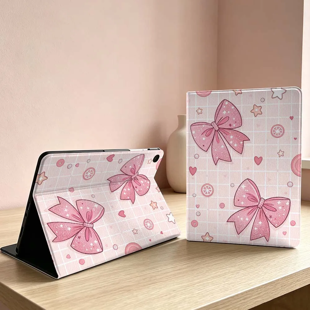 Design pink bow pattern Soft For Samsung Galaxy Tab S11 S10 S9 S8 S7 S6 A11 A9 A8 A7 Ultra Lite FE Plus Inch Tablet Case