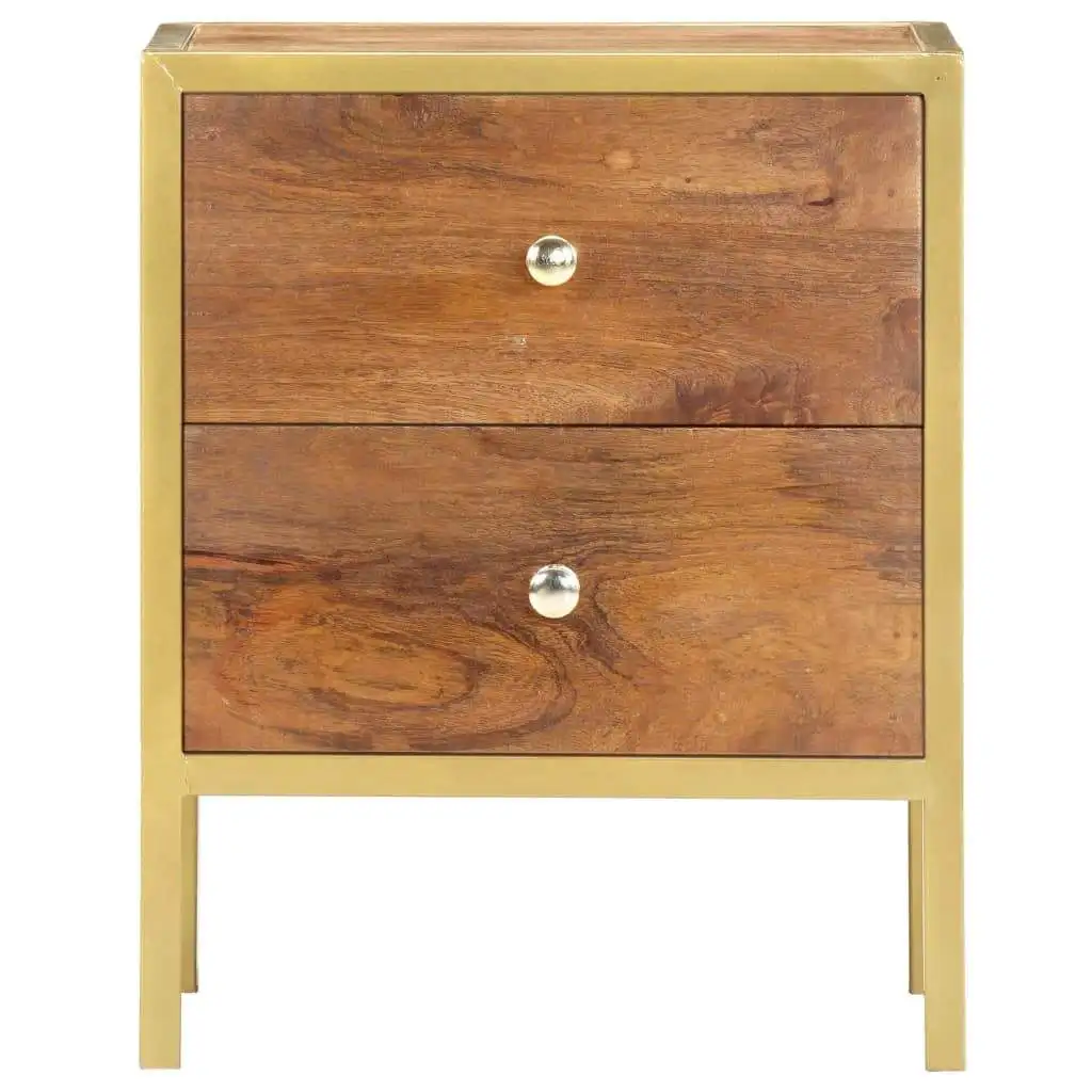Z DU'S Modern Solid Wood Nightstand, Double-deck Drawer Storage Cabinet, Stable And Durable, Space-savingZ